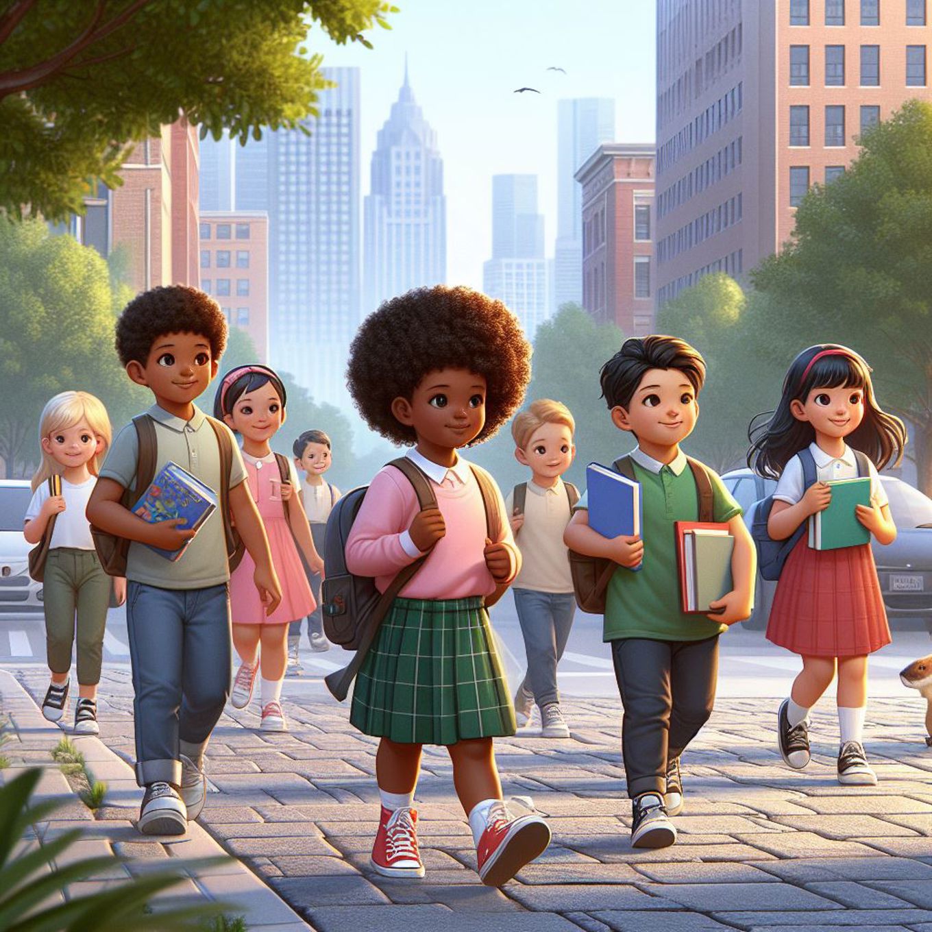 En gruppe barn som poserer for et bilde