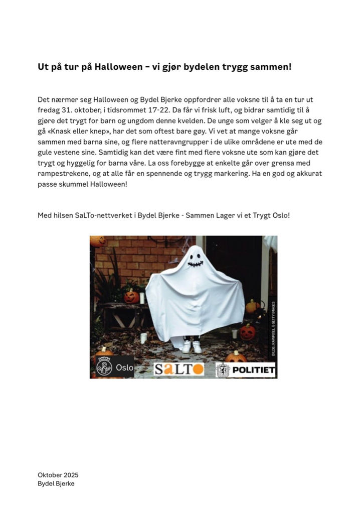 Haloween i Bydel Bjerke 